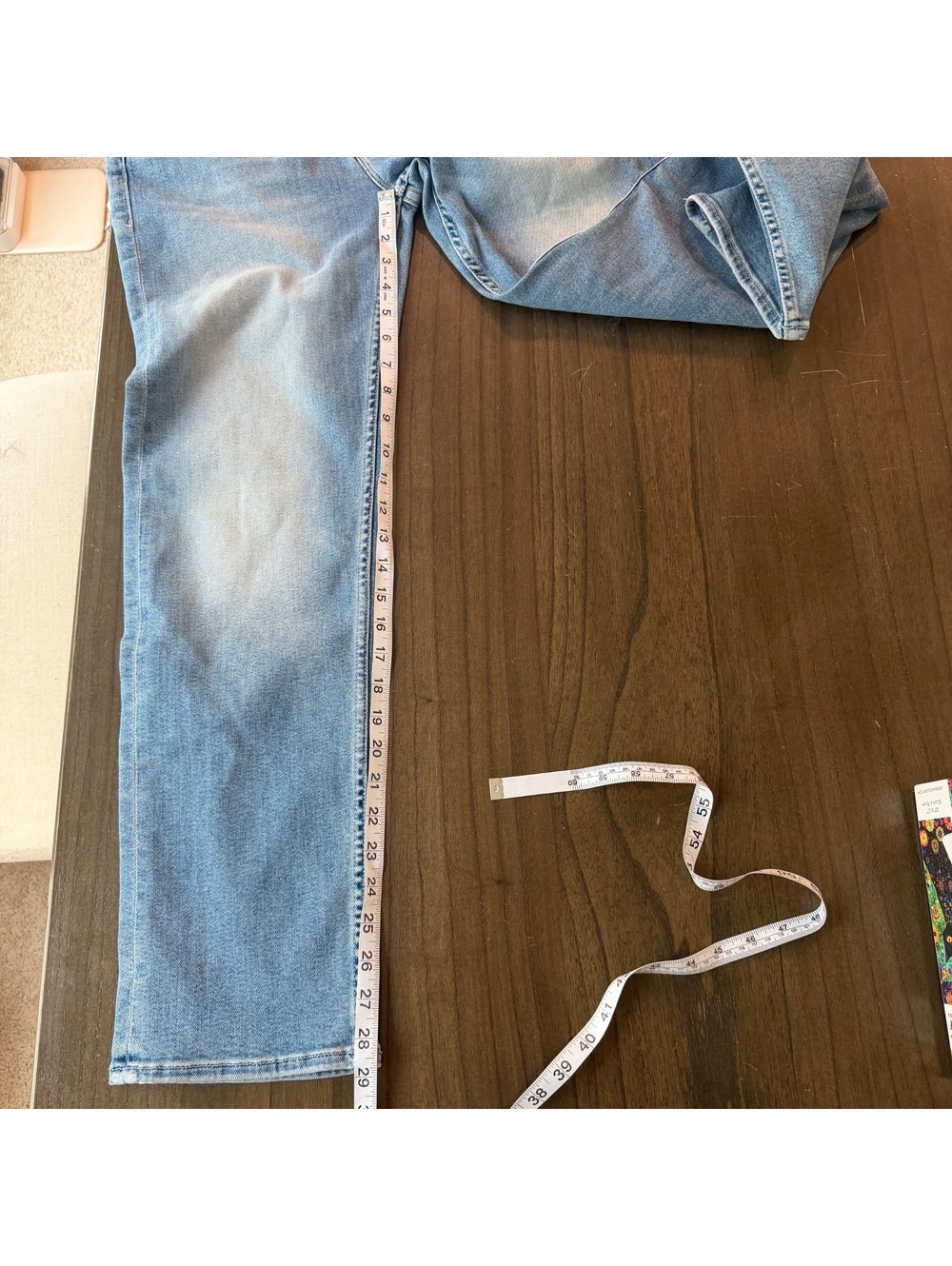 MOTHER The Tomcat Flood In Tasty Waves Color Button Down Blue Jeans - Picture 8 of 8